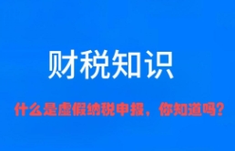 苏州代理记账：什么是虚假纳税申报？